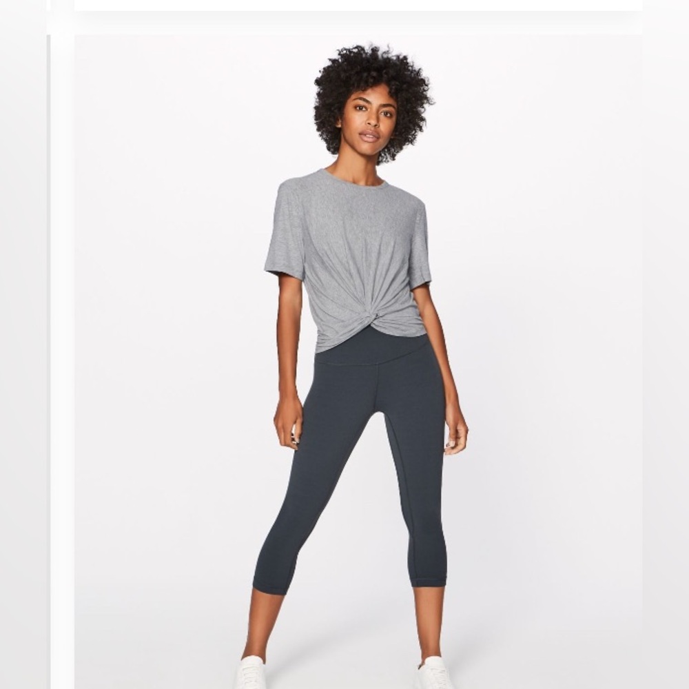 Lululemon Gray Twist Front T-Shirt